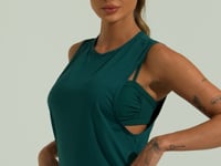 Vestido Saída De Praia Com Maxi Cava Solaris Dlk Verde