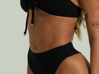 Calcinha Biquíni Hot Pant Cavada Com Textura Solaris Dlk Preto
