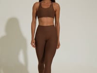 Legging Fitness Feminina Marrom Aura Dlk