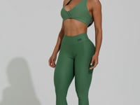 Legging Fitness Feminina Verde Action Dlk