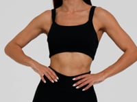 Short Fitness Feminino Preto Canelado Action Dlk