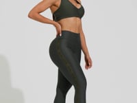 Legging Fitness Feminina Chumbo Elástico Lateral Action Dlk
