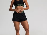 Short Fitness Feminino Soltinho Com Elástico No Cós Activity Dlk Preto