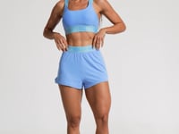 Short Fitness Feminino Soltinho Com Elástico No Cós Activity Dlk Azul