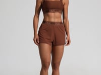 Short Fitness Feminino Soltinho Com Elástico No Cós Activity Dlk Marrom