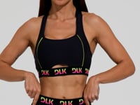 Top Fitness Feminino Cut-out Elástico Colorido Action Dlk
