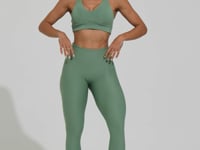 Legging Fitness Feminina Verde Canelada Action Dlk