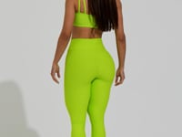 Legging Fitness Feminina Lima Com Recorte E Elástico Vazado Action Dlk