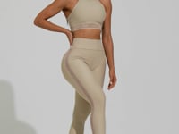 Legging Fitness Feminina Nude Elástico Lateral Action Dlk
