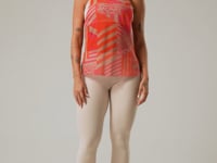 Camiseta Feminina Em Tule New Printed Estampada Com Abertura Lateral Skin Pink Dlk