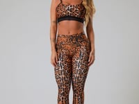 Top Printed Estampado Onça Localizada Com Elástico Dlk
