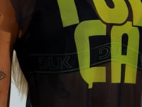 Cropped Feminino De Tule Preto Estampado Força Activity Dlk