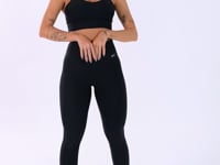 Legging Fitness Feminina Preta Cintura Alta Basic Dlk