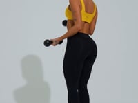 Top Fitness Feminino Amarelo Com Decote Reto Com Recortes Dlk