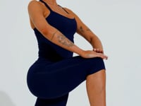Calça Capri Fitness Feminina Soul Dlk Azul Marinho