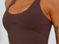 Cropped Fitness Feminino Com Alças Reguláveis Soul Dlk Marrom