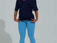 Blusa Feminina Com Decote V Soul Dlk Azul Marinho