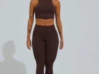 Legging Fitness Feminina Com Bolsos Soul Dlk Marrom