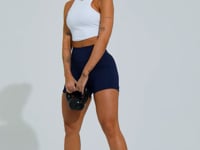 Cropped Fitness Feminino Com Cava Americana Soul Dlk Branco