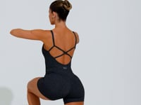 Macaquinho Fitness Feminino Com Alças Reguláveis Soul Dlk Mescla