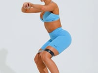 Top Fitness Feminino Triângulo Com Alças Reguláveis Soul Dlk Azul