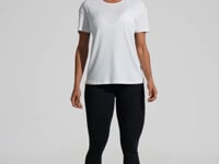 Blusa T-shirt Fitness Feminina De Poliamida Básica Dlk Branco