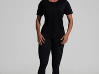 Blusa T-shirt Fitness Feminina De Poliamida Básica Dlk Preto