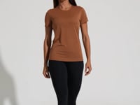 Blusa Baby Look Feminina De Poliamida Básica Dlk Marrom