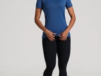 Blusa Baby Look Feminina De Poliamida Básica Dlk Azul