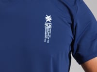 Camiseta Fitness Masculina Dry Fit Com Recortes Nas Costas Dlk Azul Marinho