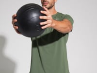 Camiseta Fitness Masculina Dry Fit com Recortes Nas Costas Dlk Verde Militar