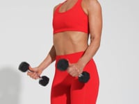 Bermuda Fitness Feminina Vermelho Básica Dlk