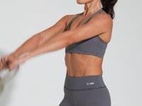Short Fitness Feminino Cinza Básico Dlk