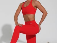 Legging Fitness Feminina Vermelha Básica Dlk