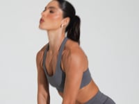 Top Fitness Feminino Modelo Nadador Cinza Básico Dlk