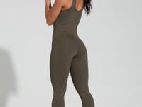 Macacão Fitness Feminino Verde Básico Dlk