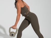 Camiseta Fitness Feminina com Amarração No Pescoço Verde Básica Dlk