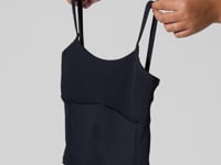 Top Alongado Fitness Com Detalhe Canelado Motion Lines Dlk Preto