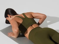 Top Fitness Feminino Nadador Anatômico Com Detalhe Canelado Motion Lines Dlk Verde Oliva