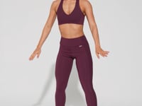 Top Fitness Feminino Nadador Com Detalhe Canelado Motion Lines Dlk Vinho