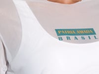 Blusa Feminina Tule Pátria Amada Dlk Branco