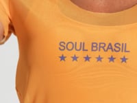 Blusa Baby Look Feminina Tule Soul Brasil Dlk Amarelo