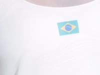 Blusa Baby Look Feminina Tule Nação Brasileira Dlk Branco