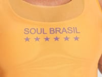 Camiseta Nadador Feminina Tule Soul Brasil Dlk Amarelo