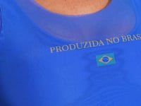 Camiseta Nadador Feminina Tule Produzida No Brasil Dlk Azul