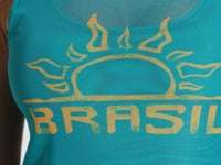 Camiseta Nadador Feminina Tule Sol Brasileiro Dlk Verde