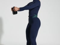 Casaco Fitness Feminino Com Elástico Activity Dlk Azul Marinho