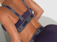 Top Fitness Feminino Com Bojo E Alças De Elástico Activity Dlk Roxo