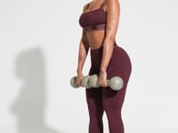 Legging Fitness Feminina Com Bolsos E Elástico No Cós Activity Dlk Vinho