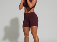 Top Fitness Feminino Com Bojo E Costas Vazadas Com Elástico Activity Dlk Vinho